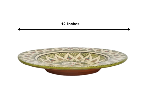 Beldi Carre Plate| Handcrafted Safi Clay Pottery – Natural Pigments & Traditional Moroccan Craftsmanship