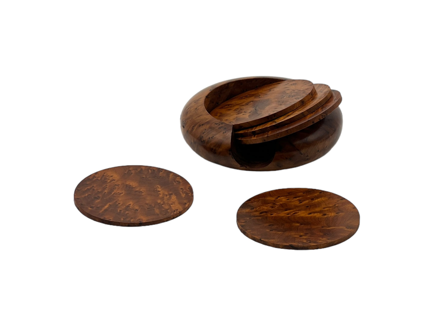 Arar Coasters | Handcrafted Arar Thuya Wood Decor – Unique Moroccan Wood