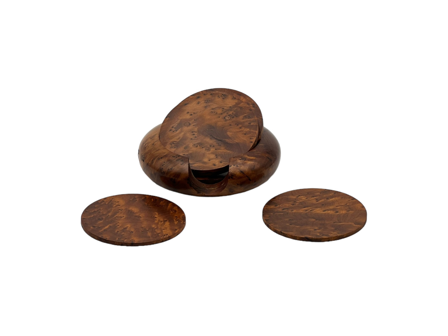 Arar Coasters | Handcrafted Arar Thuya Wood Decor – Unique Moroccan Wood