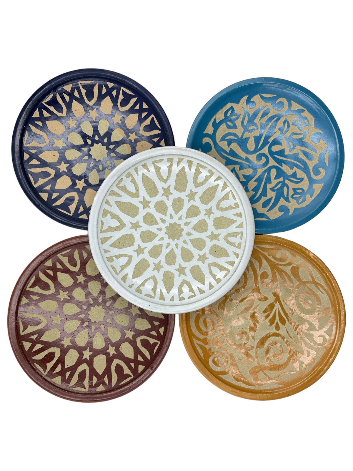Fez Chisel Black Plate | Handcrafted Fez Clay Pottery – Natural Pigments & Traditional Moroccan Craftsmanship