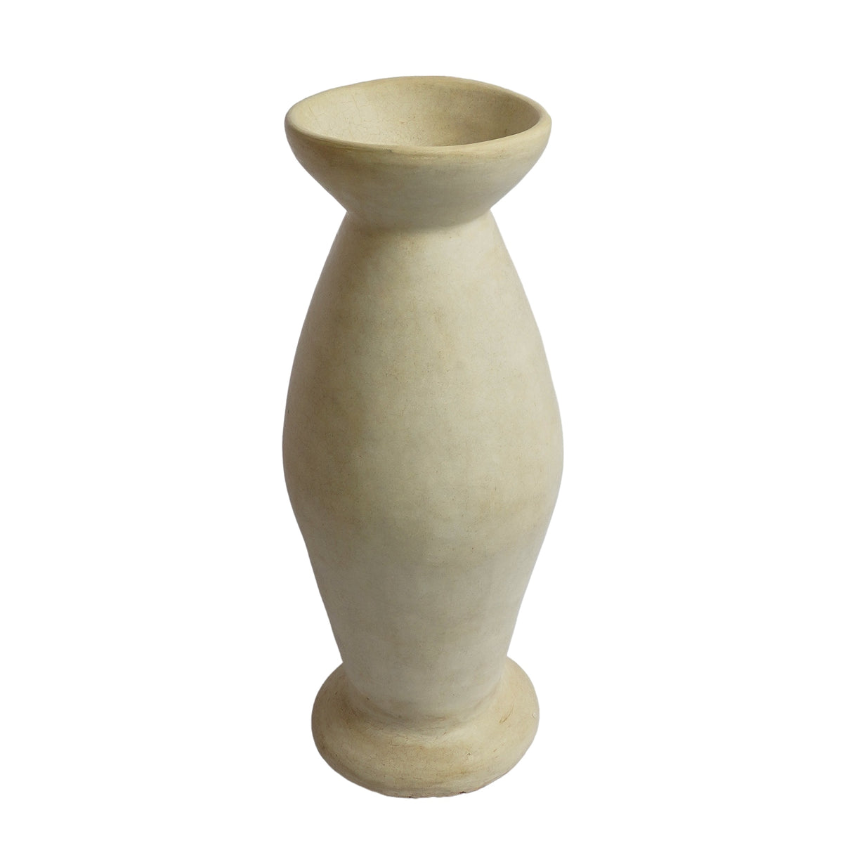 Tad Malin Vase | Moroccan Tadelakt tall sculptural plaster vase