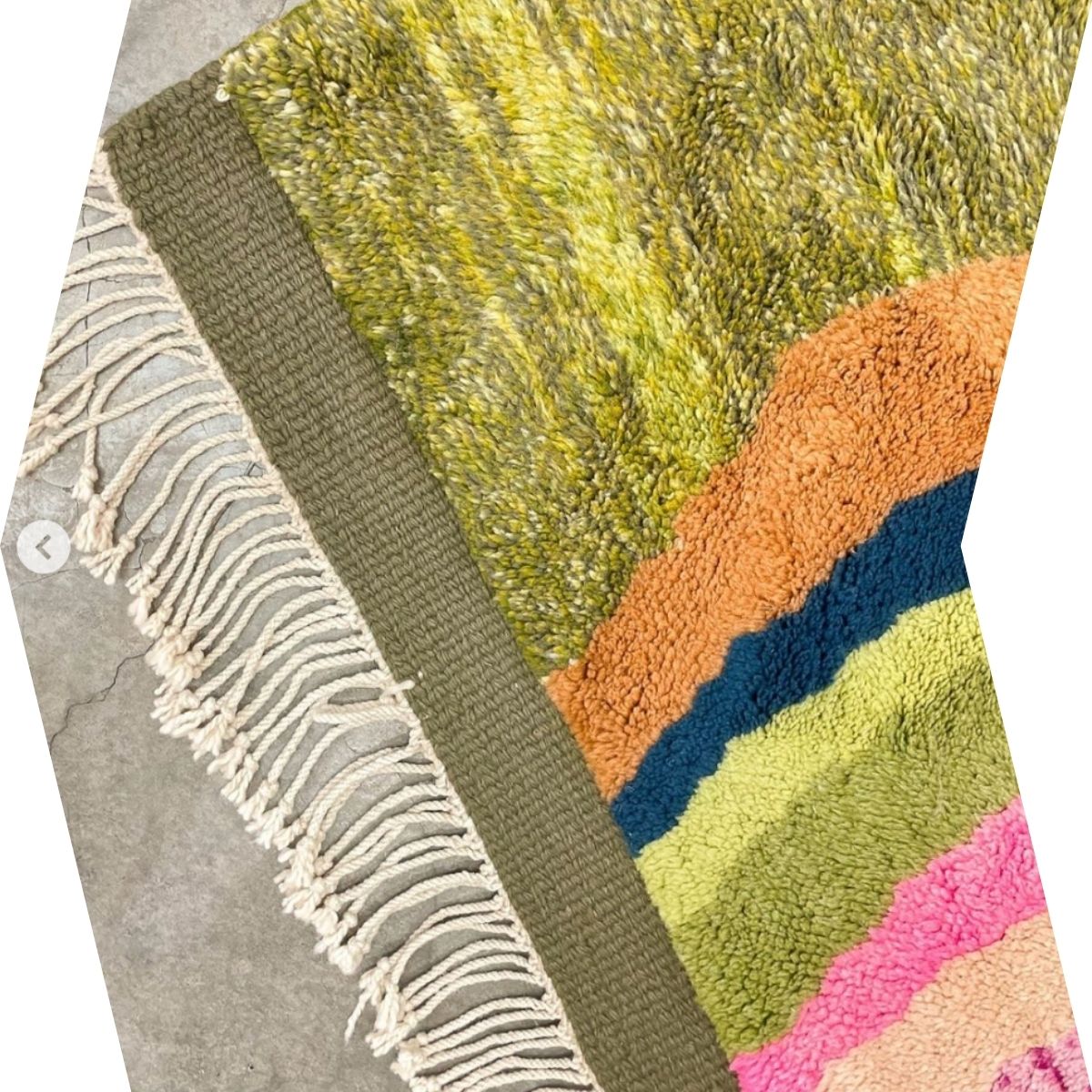 Luxury Abstract Moroccan Wool Rug – Handwoven – Azilal
