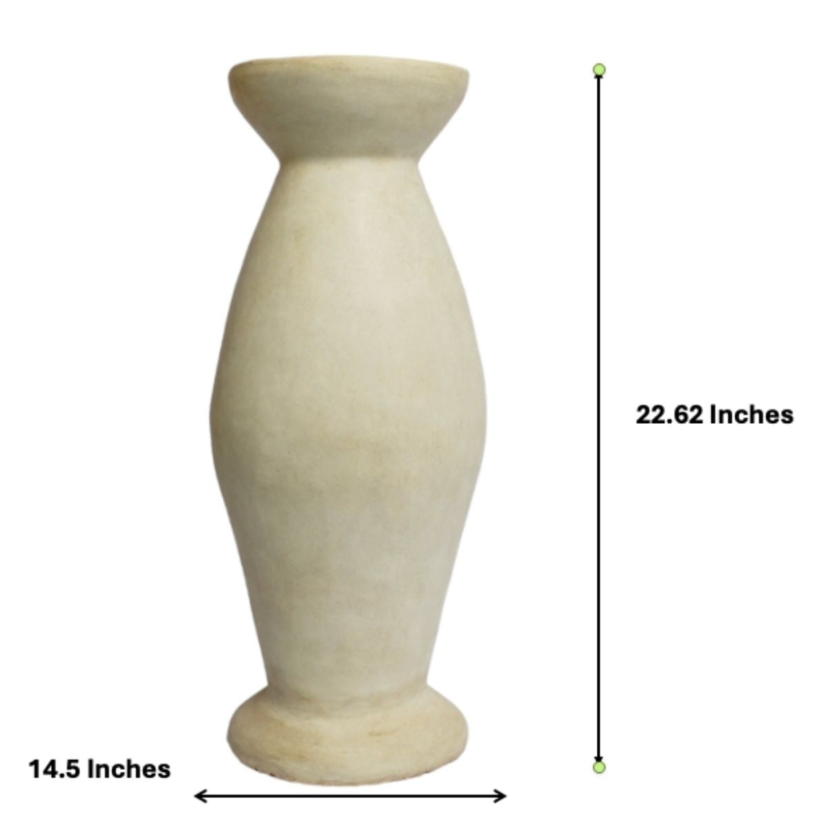 Tad Malin Vase | Moroccan Tadelakt tall sculptural plaster vase