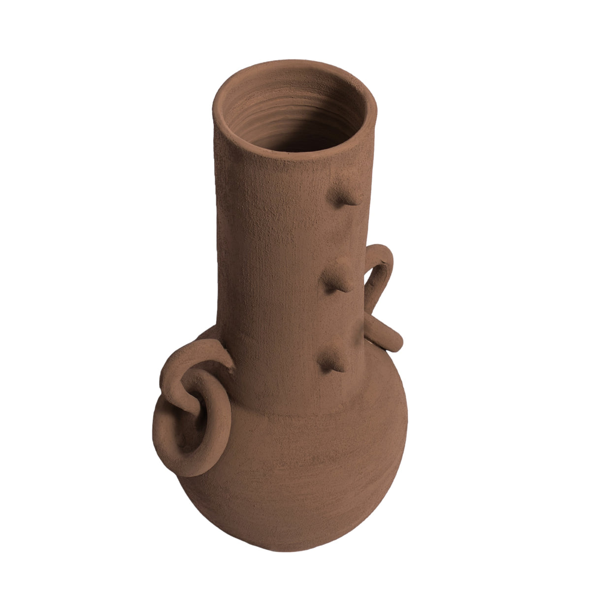 Kesh Gola Katam Spike | Statement terracotta vase