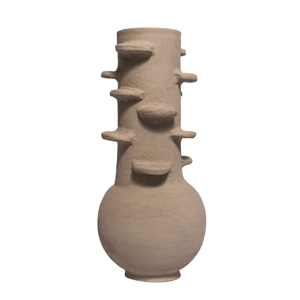 Kesh Gola Rafou Vase | Artisan terracotta design