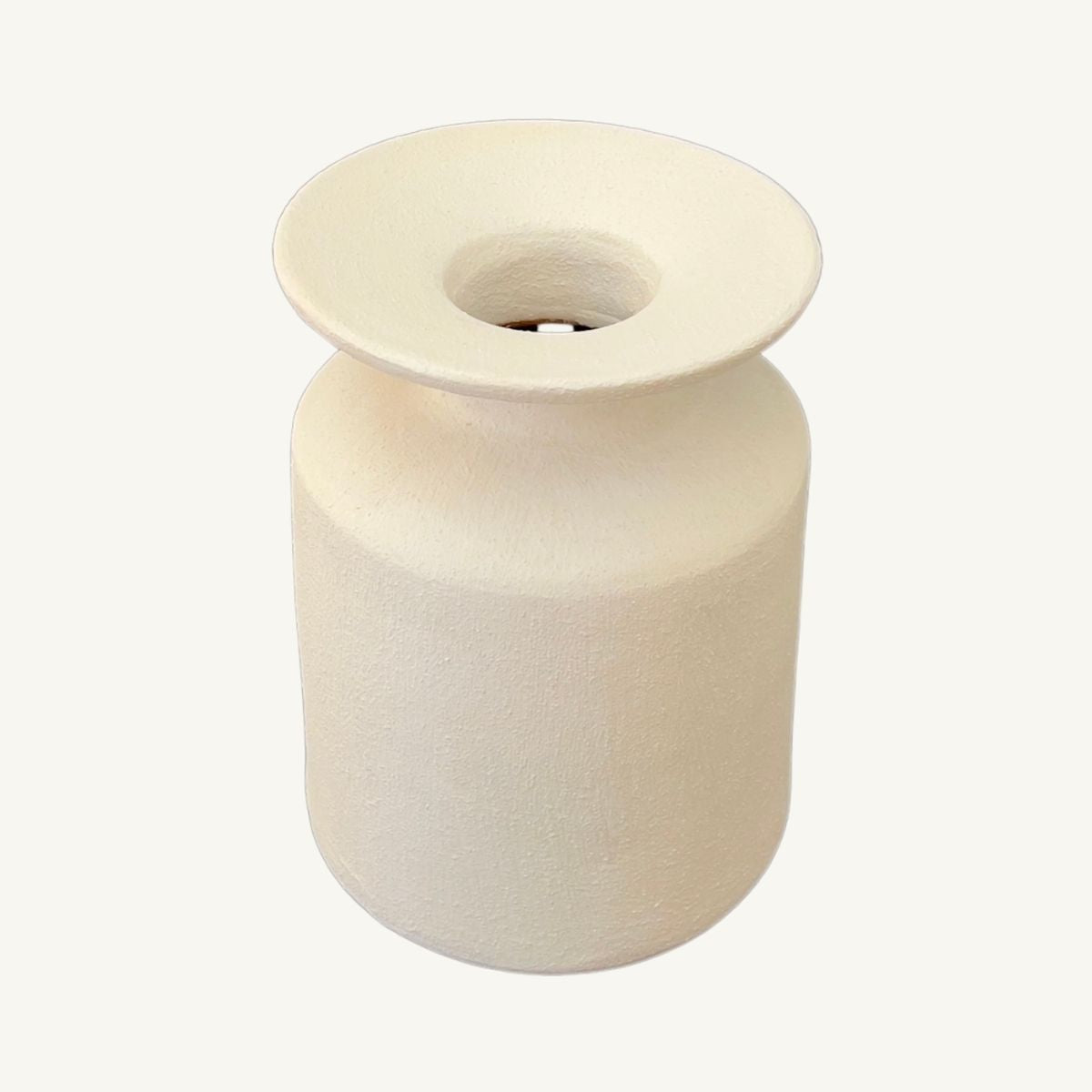 Sable Blanc | Neutral tone Moroccan terracotta ceramic vase