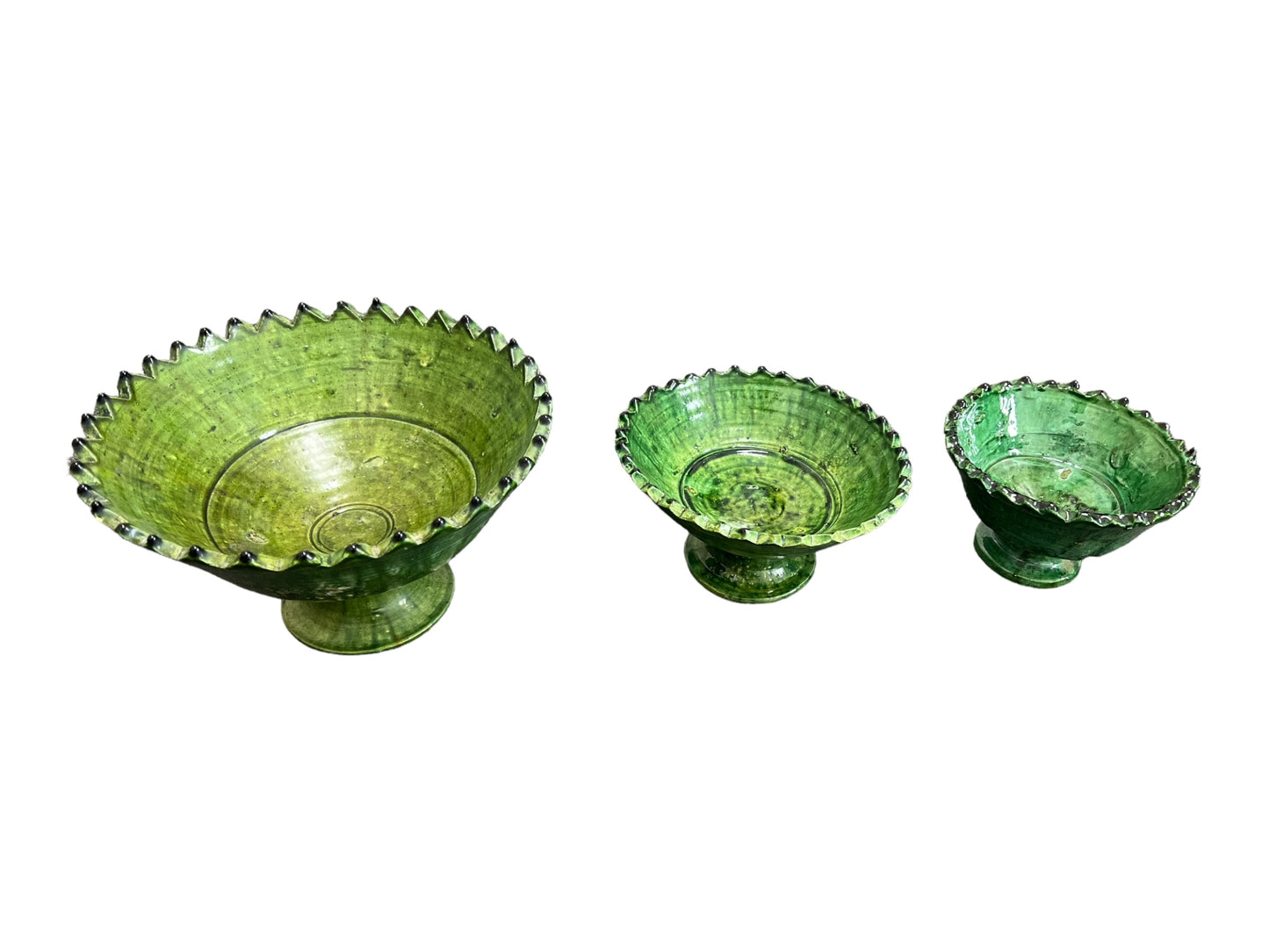 Tam Footed Bowl | Tamegroute glazed pottery bowl