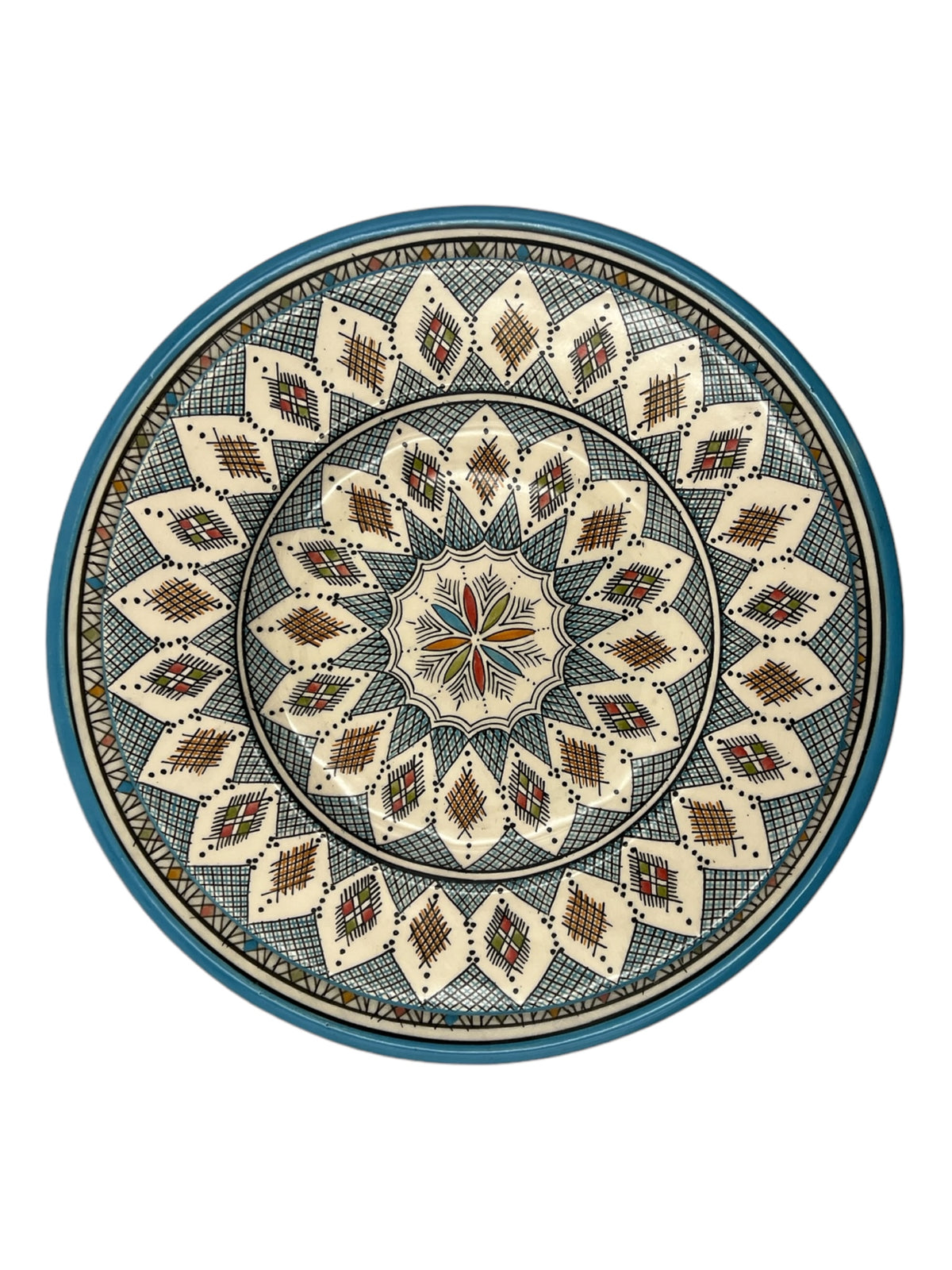 Beldi Carre Plate| Handcrafted Safi Clay Pottery – Natural Pigments & Traditional Moroccan Craftsmanship