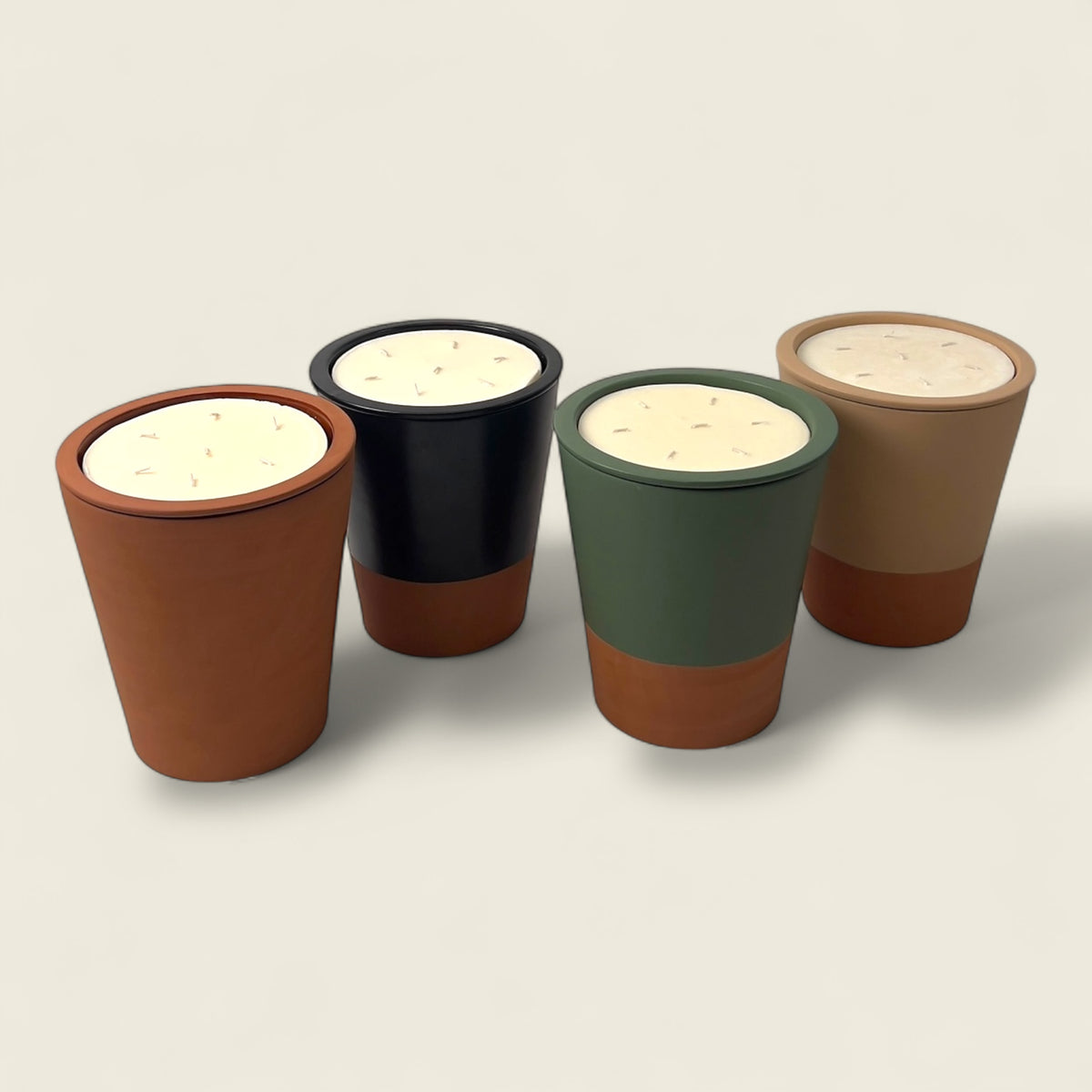 Dary Living’s handmade Moroccan candle pots are crafted from sustainable clay vessels in timeless finishes like Olive Green, Ivory Cream, Matte Black, and Raw Terracotta. Each eco-friendly pot is filled with organic wax candle sand, offering a clean, natural burn. These artisanal pieces are refillable and designed for multiple uses — from elegant luxury candle gifts to charming flower pots — blending sustainability with elevated home decor