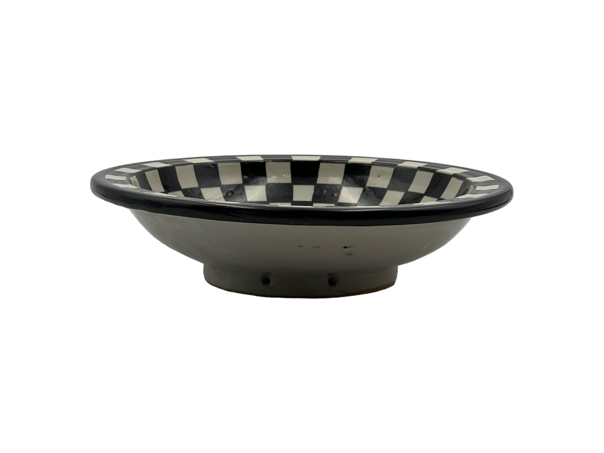 Fez Nihaya Plate | Handcrafted Fez Clay Pottery – Natural Pigments & Traditional Moroccan Craftsmanship