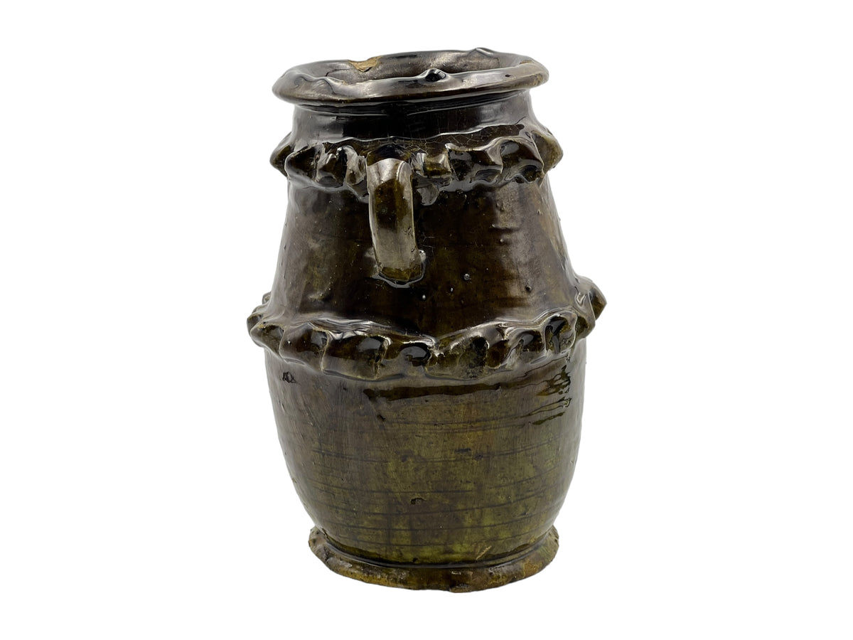 Tam Zagora Jug | Handcrafted Tamegroute Pottery – Organic Sahara Clay with Natural Glaze by Sahara Artisans