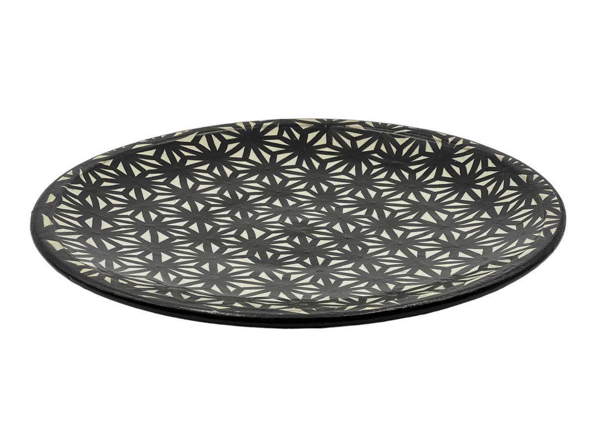 Fez Fena Plate | Handcrafted Fez Clay Pottery – Natural Pigments & Traditional Moroccan Craftsmanship