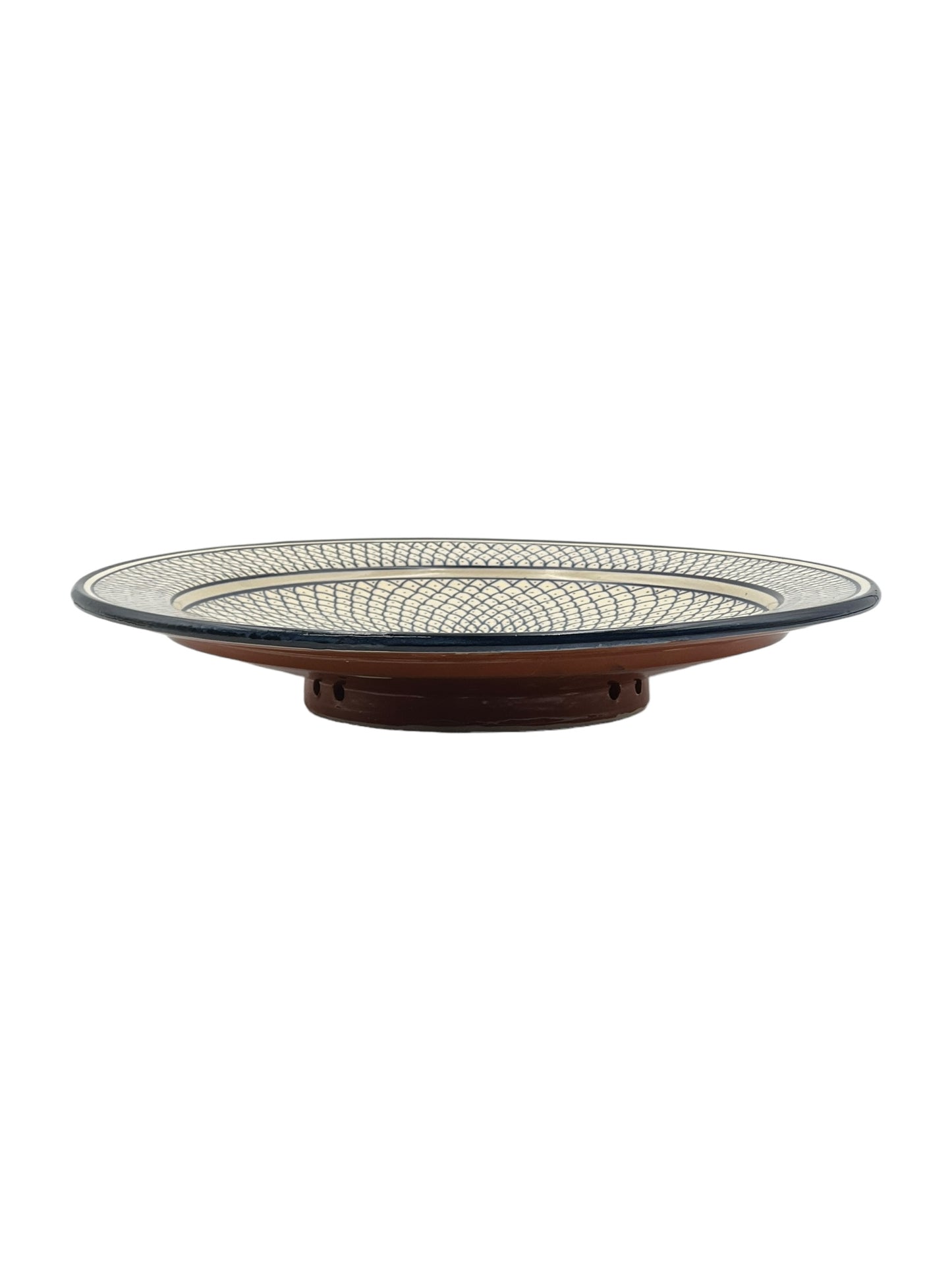 Beldi Shada Plate| Handcrafted Safi Clay Pottery – Natural Pigments & Traditional Moroccan Craftsmanship