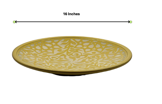 Fez Chisel Tumeric Plates | Handcrafted Fez Clay Pottery – Natural Pigments & Traditional Moroccan Craftsmanship