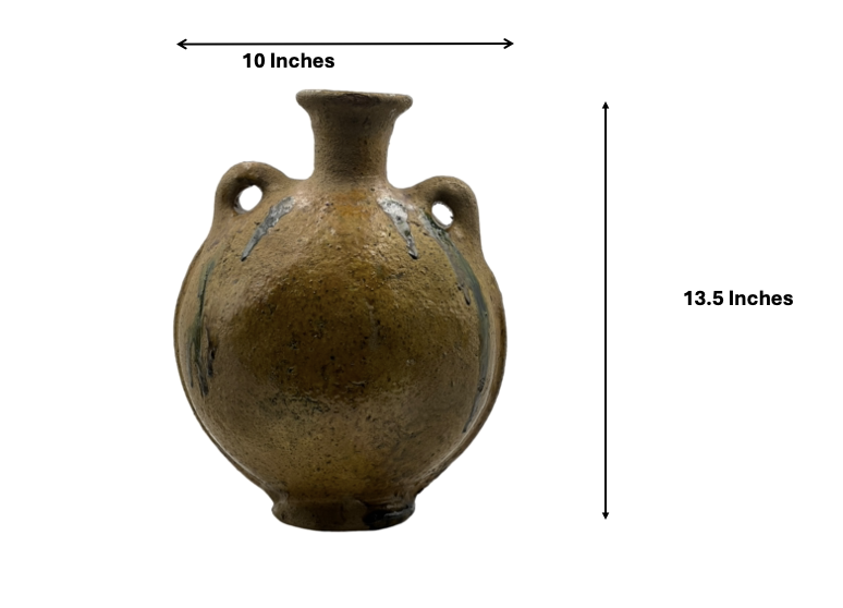 Tam Ozoli Gola | Moroccan Tamegroute green pottery jug