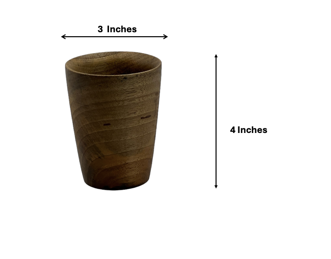 Walnut Wood Cups (Set of 6)