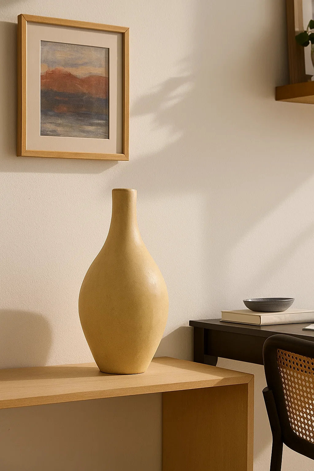 Tad Raya Vase | Handmade Moroccan Tadelakt lime plaster vase