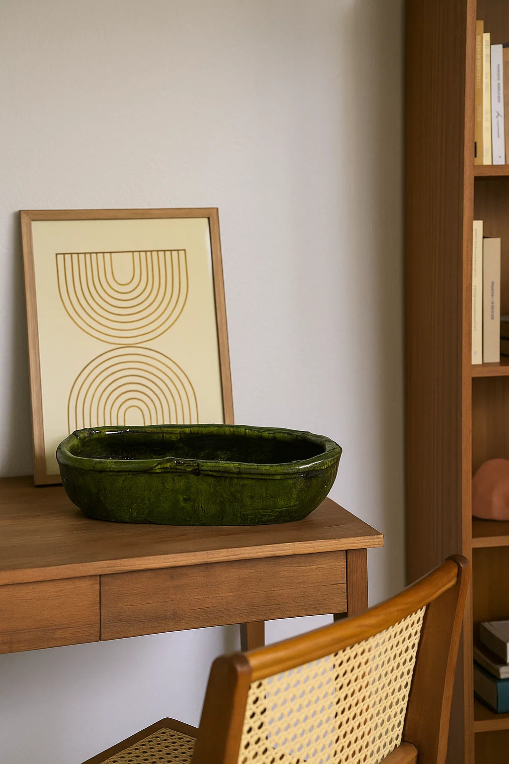 Tam Sahara Trough | Tamegroute green pottery platter