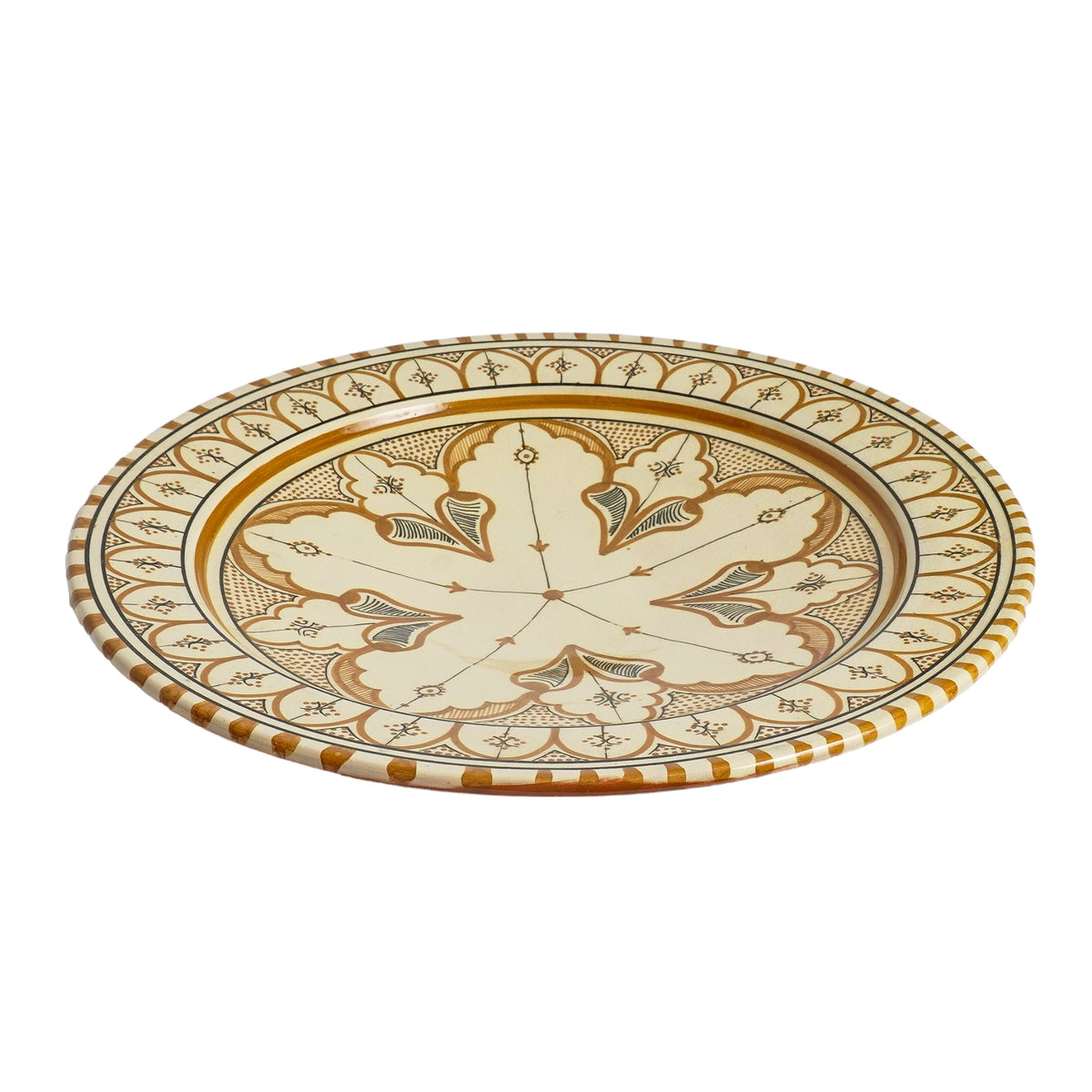 Beldi Najma Plate| Handcrafted Safi Clay Pottery – Natural Pigments ...