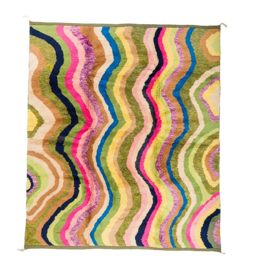 A / 02 | Handcrafted Moroccan Wool Rug – 100% Atlas Wool with Natural Dyes, Custom Modern Designs