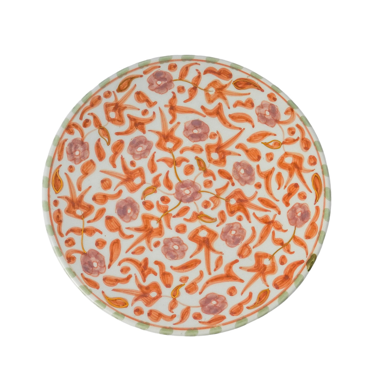 Chic Plate Fleur | Handcrafted White Clay Vase – Natural Dyes with Rea ...