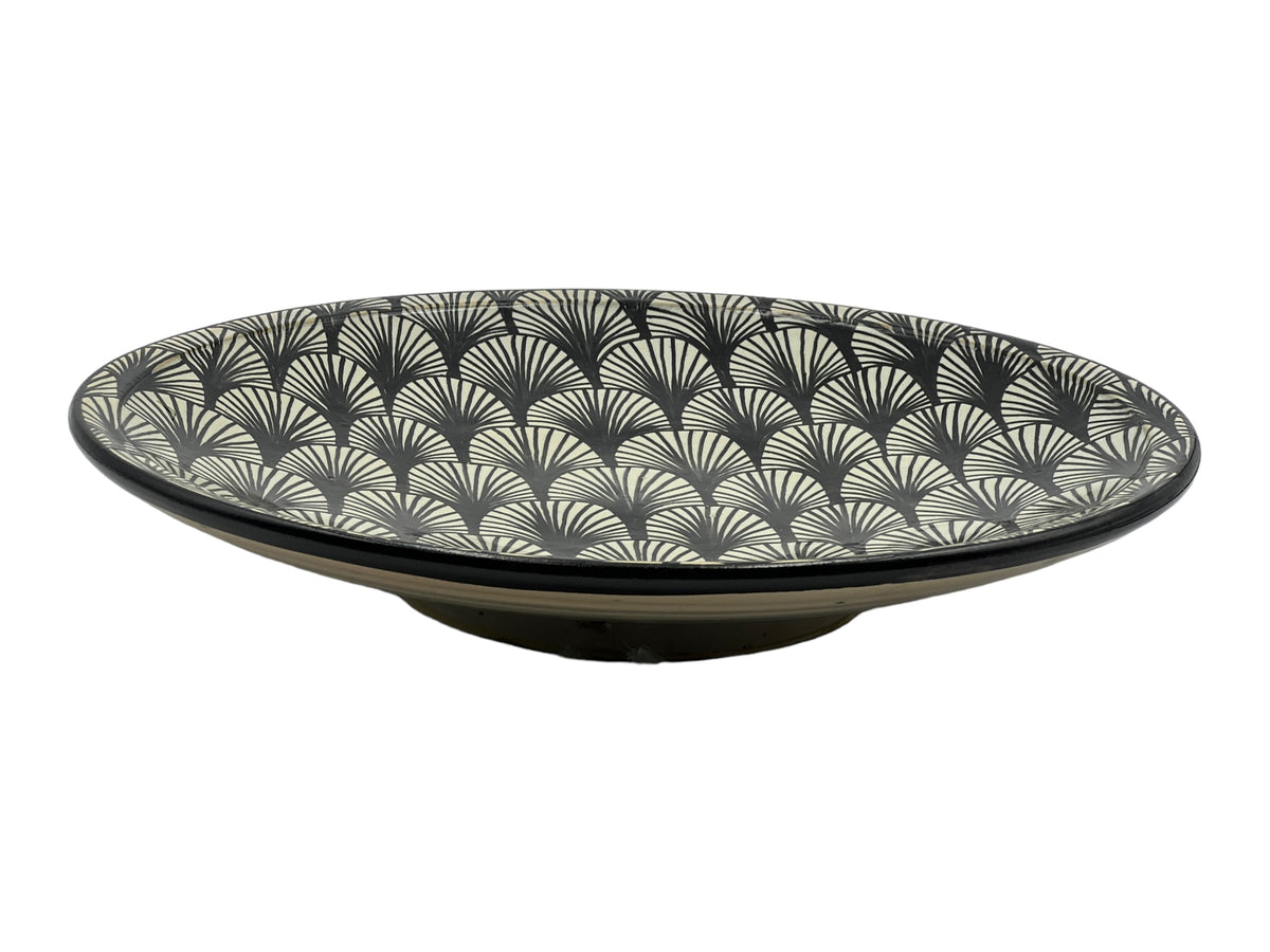 Fez Achba Plate | Handcrafted Fez Clay Pottery – Natural Pigments & Tr ...