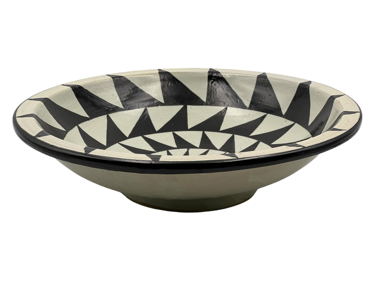 Fez Menshar Plate | Handcrafted Fez Clay Pottery – Natural Pigments ...