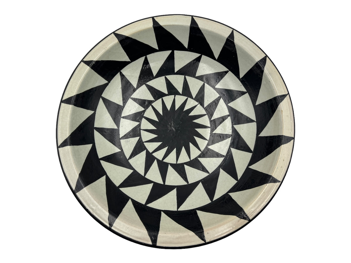 Fez Menshar Plate | Handcrafted Fez Clay Pottery – Natural Pigments ...