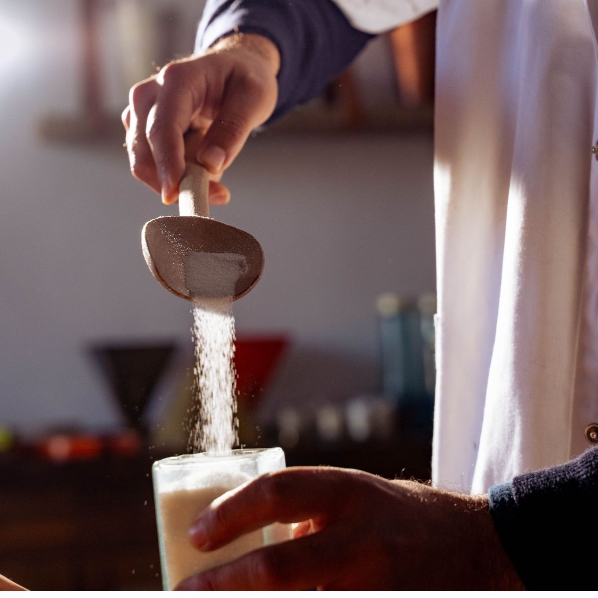 Crafting perfection — Dary Living gently pours white warm, molten sand wax into a crystal-clear glass container, blending artisanal precision with sustainable luxury. Each pour ensures a smooth, clean finish and delivers a luminous burn, perfect for refined interiors and eco-conscious elegance.
Dary Living’s artisanal candle-making process showcasing sustainable materials and luxury craftsmanship.