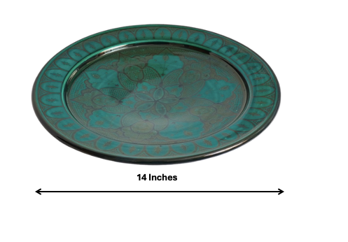 Beldi Glazed Warda Plate