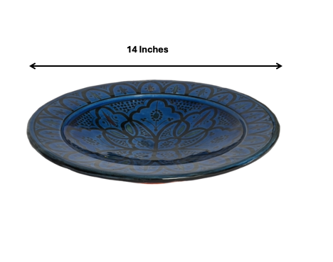 Beldi Glazed Warda Plate