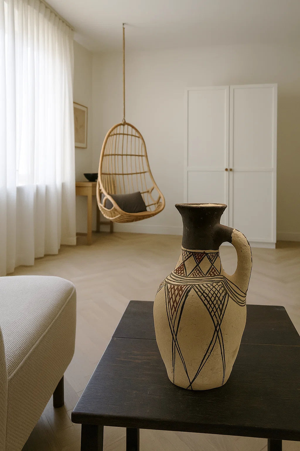 Tam Souss Desert Jug | Moroccan Tamegroute pottery jug