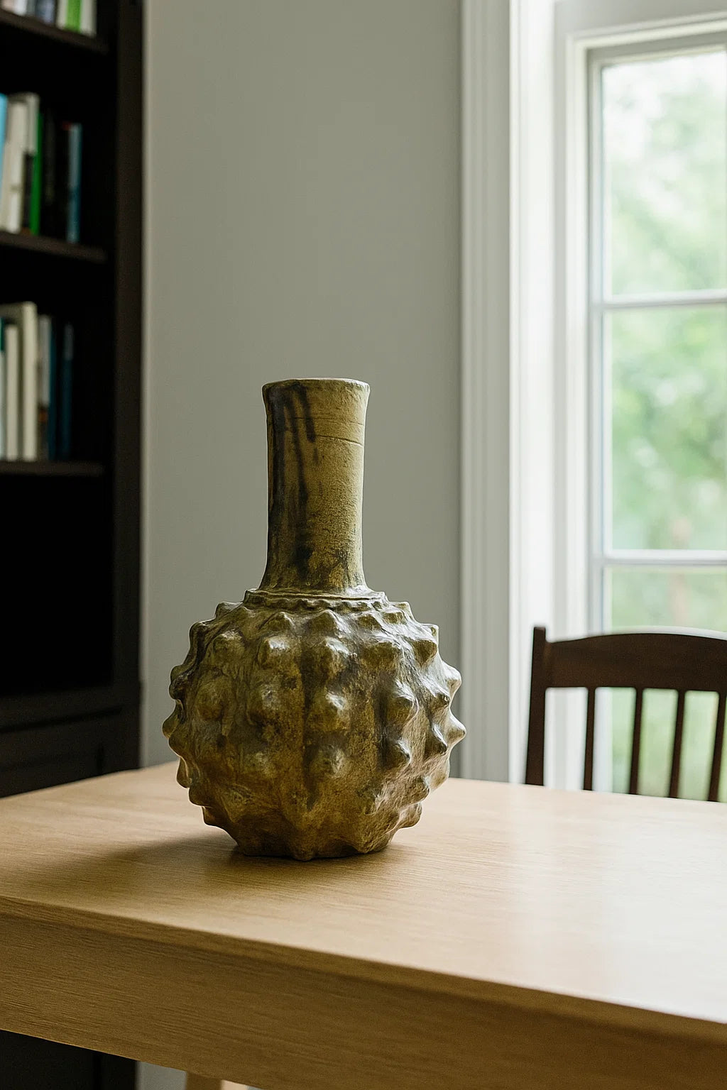 Tam Zazat Vase | Moroccan Tamegroute green pottery vase