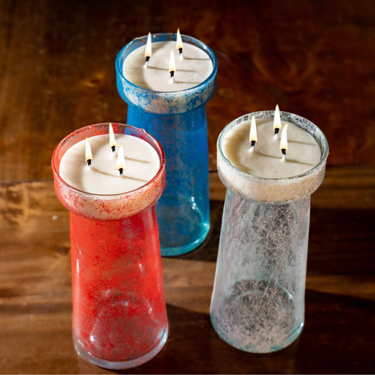 Lumiere Fare Candle in Recycled Glass – Handmade in Marrakesh with Botanical Oils