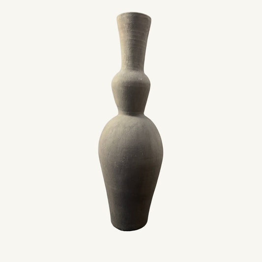 Elan | Large handmade Moroccan terracotta sculptural vase